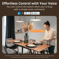 A Photo Of Sonoff SwitchMan Zigbee Smart Wall Switch ZBM5 - ZBM5-2C-80W