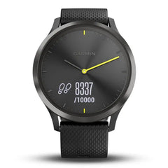 A Photo Of Garmin vívomove HR - Black with Slate Hardware (Large)