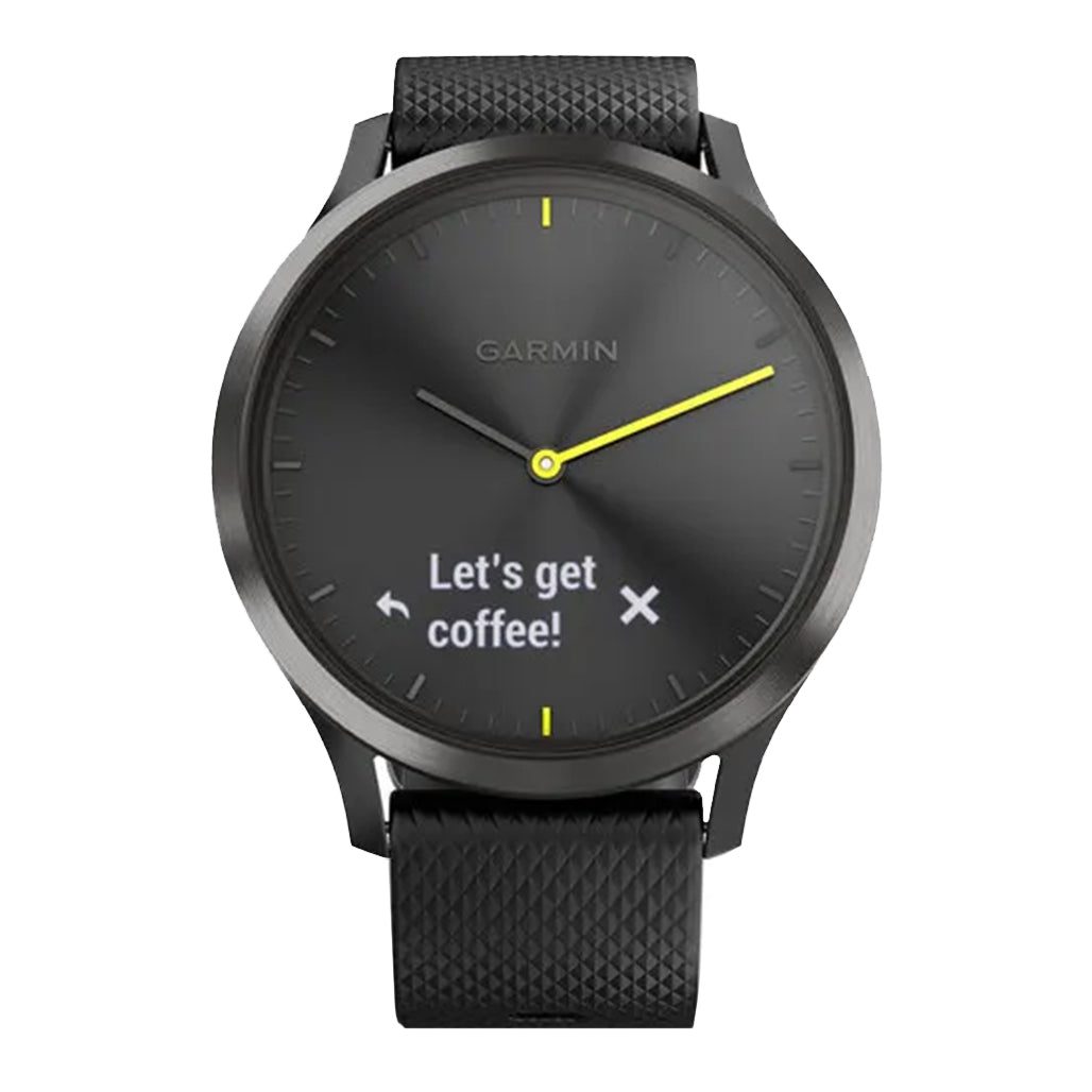 A Photo Of Garmin vívomove HR - Black with Slate Hardware (Large)