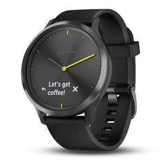 A Photo Of Garmin vívomove HR - Black with Slate Hardware (Large)