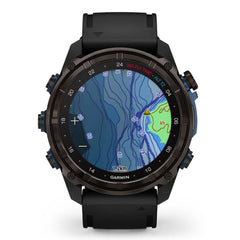 A Photo Of Garmin Descent™ Mk3i - Carbon grey DLC titanium with black silicone band | 010-02752-11