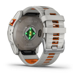 A Photo Of Garmin Fēnix® 7X Pro Sapphire Solar Edition - Carbon Gray DLC Titanium with Black Band