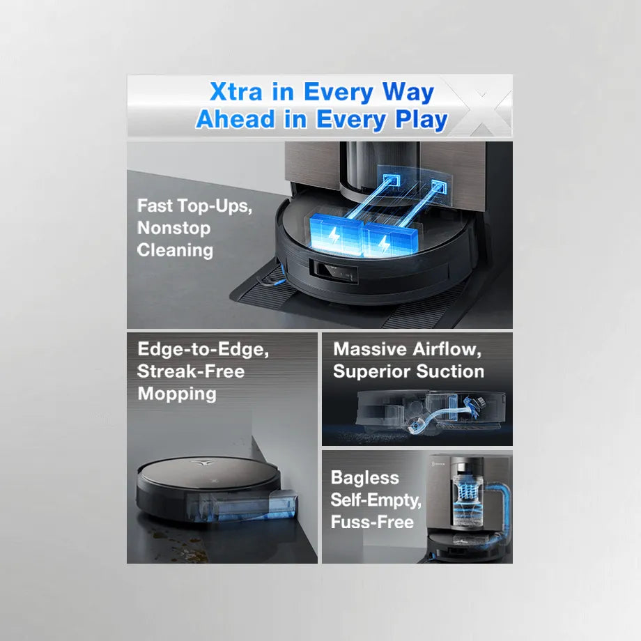 A Photo Of ECOVACS DEEBOT X11 OmniCyclone Bagless Robot Vacuum & Mop