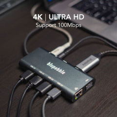 A Photo Of Blupebble C11 Multi Hub - BP-C11MULTIHUB11IN1-GY-SD26-J