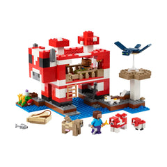 A Photo Of LEGO Minecraft The Mooshroom House 500 Pieces - 21270