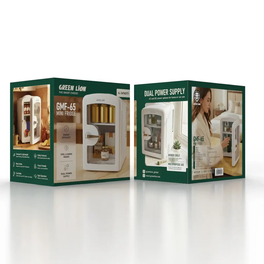 A Photo Of Green Lion GMF-65 Mini Fridge - White