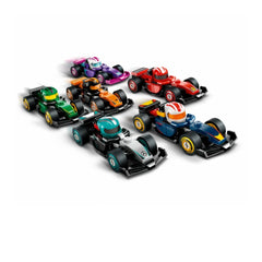 A Photo Of LEGO Minifigures F1® Collectible Race Cars 29 Pieces - 71049