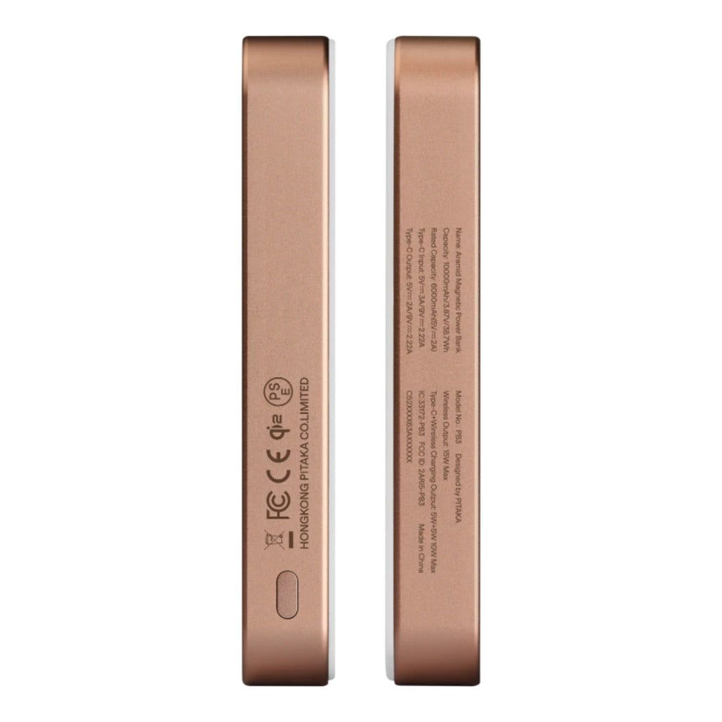 A Photo Of Pitaka Aramid Fiber Magnetic Power Bank - 10000mAh