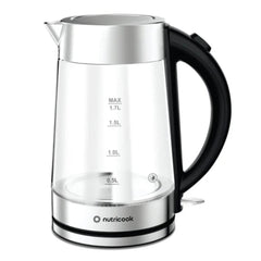 A Photo Of Nutricook Electric Glass Kettle - 1.7L, Double-Wall, Heavy-Duty Design, Elite Durability - NC-GK100