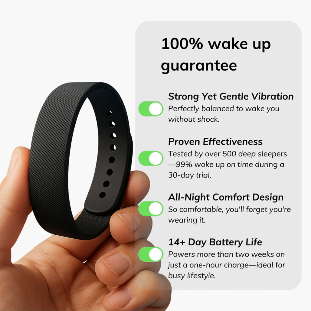 A Photo Of FitSleeps 100% Wake-Up Alarm Band