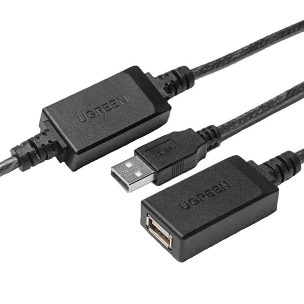 A Photo Of UGREEN USB 2.0 Active Extension Cable – High-Speed Signal Booster, Male to Female