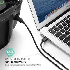 A Photo Of UGREEN High-Speed USB Printer Cable – USB-A to USB-B 2.0, 1.5M/5M – Reliable Data Transfer