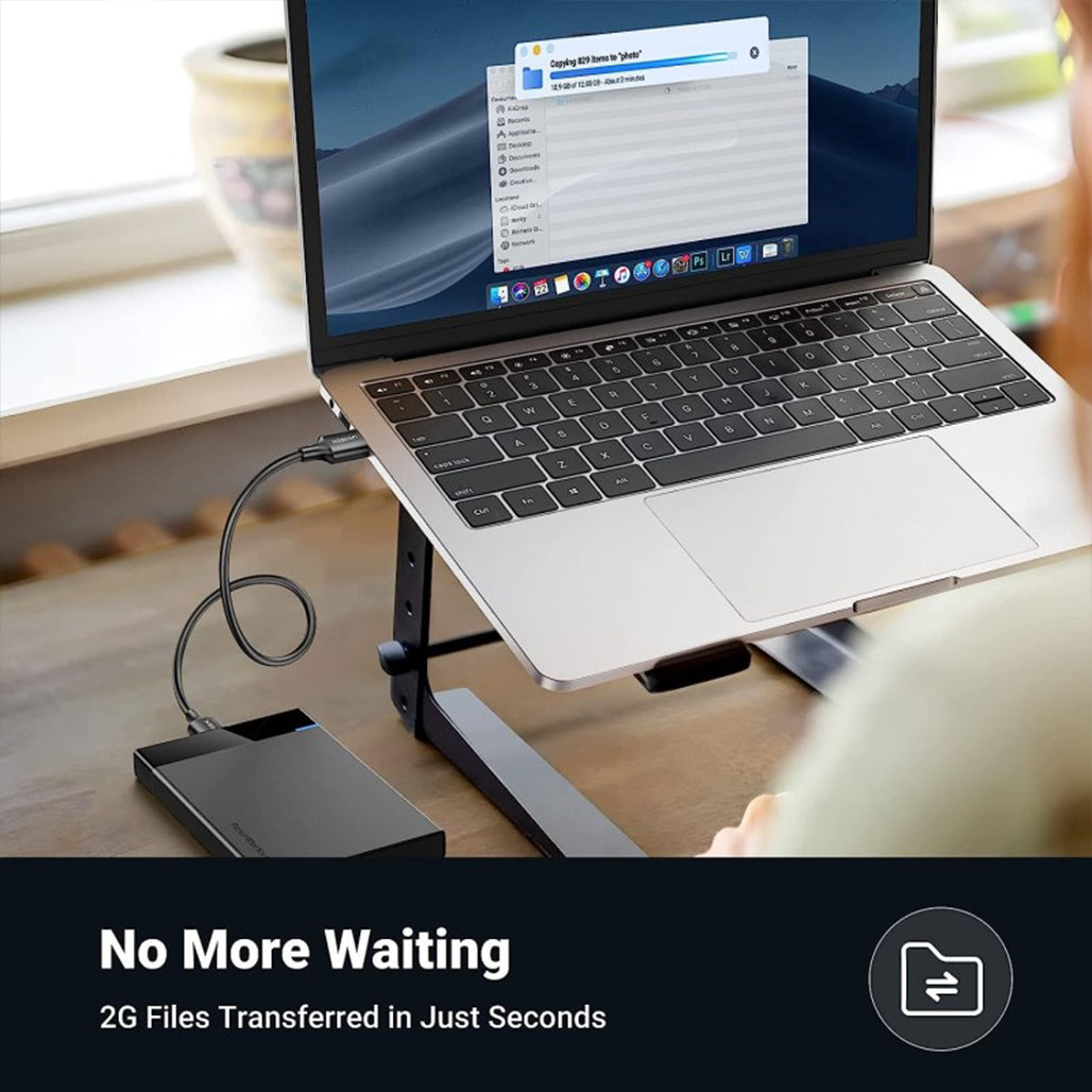 A Photo Of UGREEN USB 3.0 Male to Male Cable, 1M – High-Speed Data Transfer & Reliable Performance