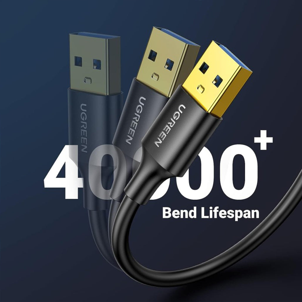 A Photo Of UGREEN USB 3.0 Male to Male Cable, 1M – High-Speed Data Transfer & Reliable Performance