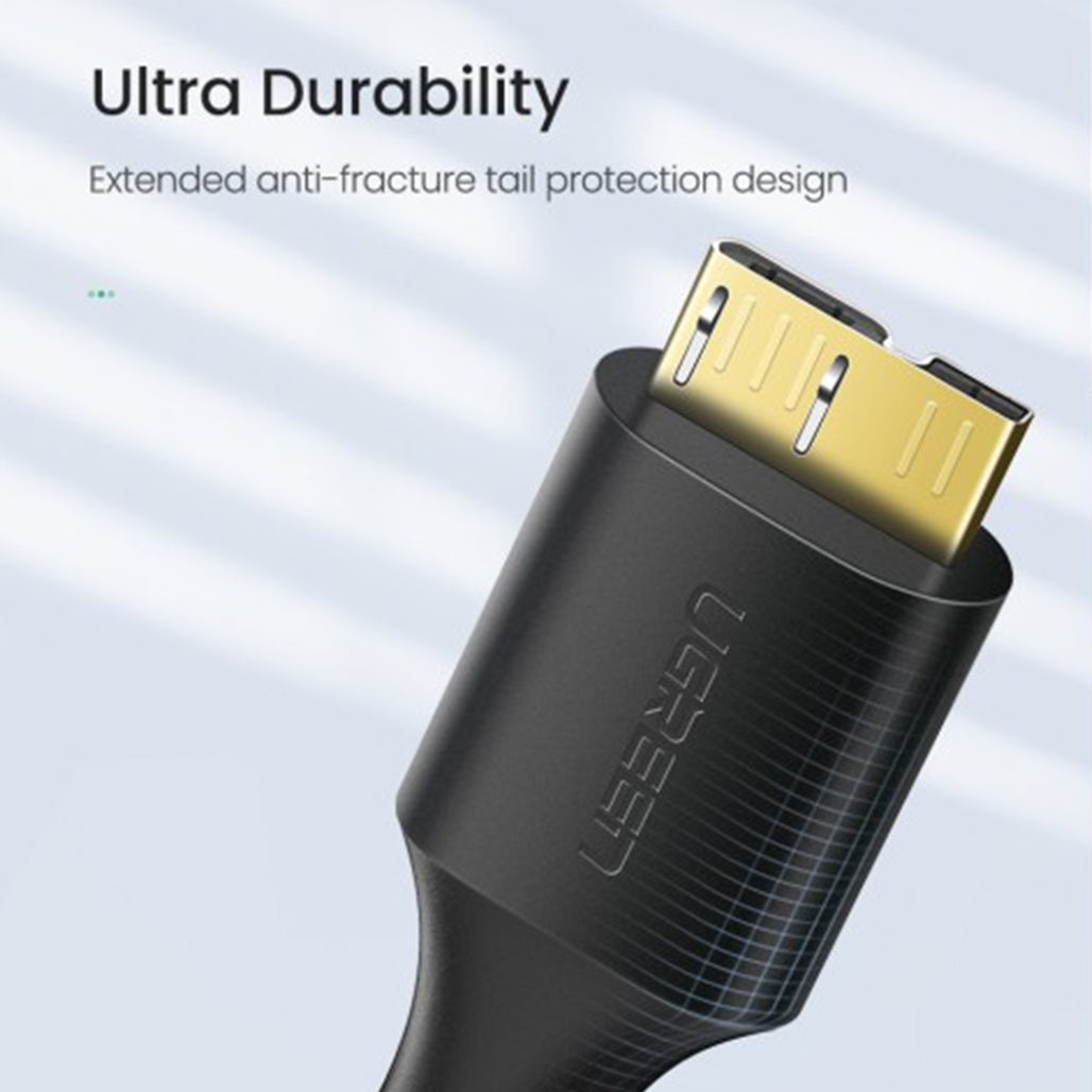 A Photo Of UGREEN USB 3.0 to Micro USB 3.0 Hard Drive Data Cable – 0.5M, High-Speed 5Gbps Transfer, Durable & Shielded