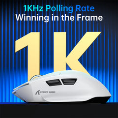 A Photo Of ATTACK SHARK V6 Ultra-Light Tri-Mode Gaming Mouse