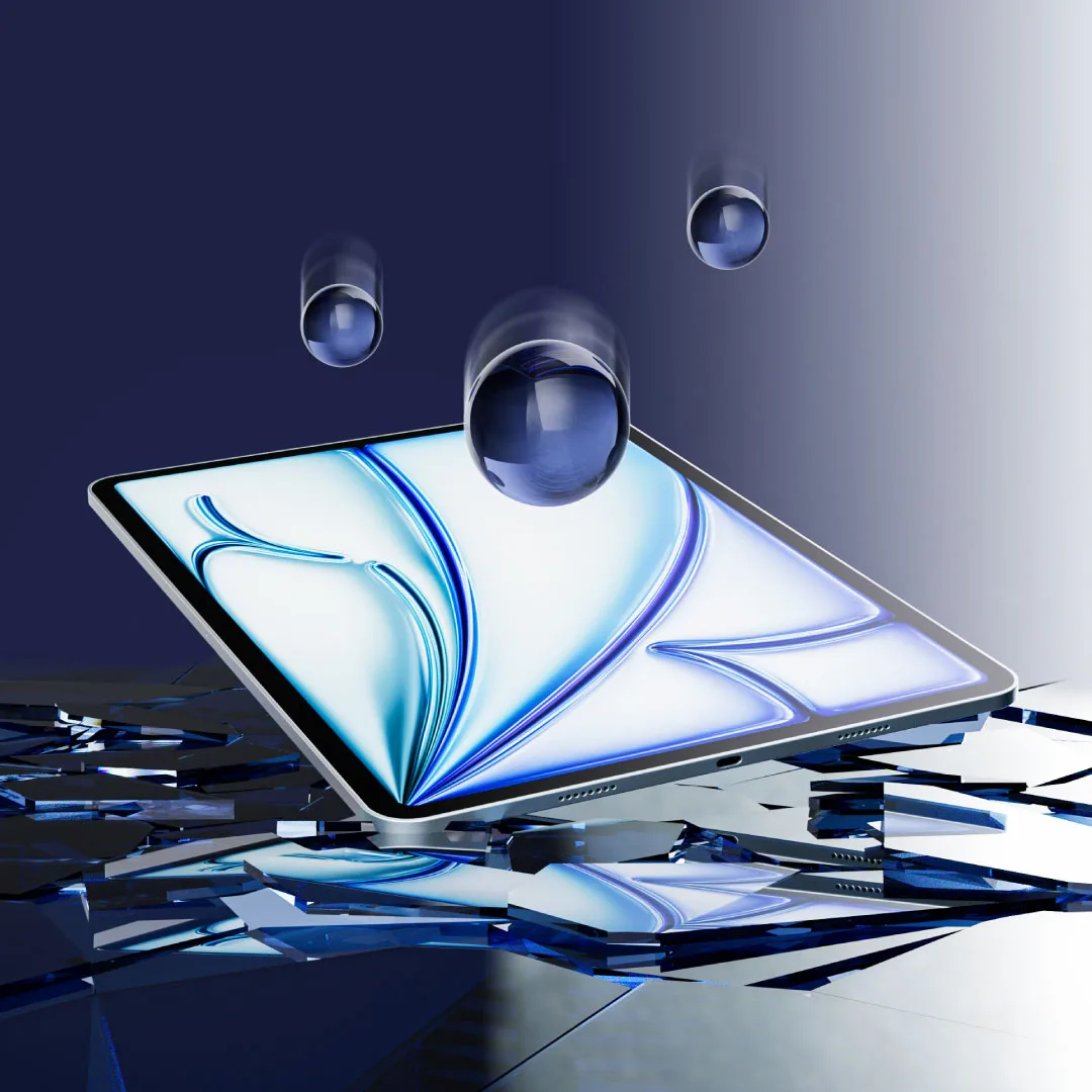 A Photo Of Bluepebble Graphene Tempered Glass 2.5D Screen Protector for iPad