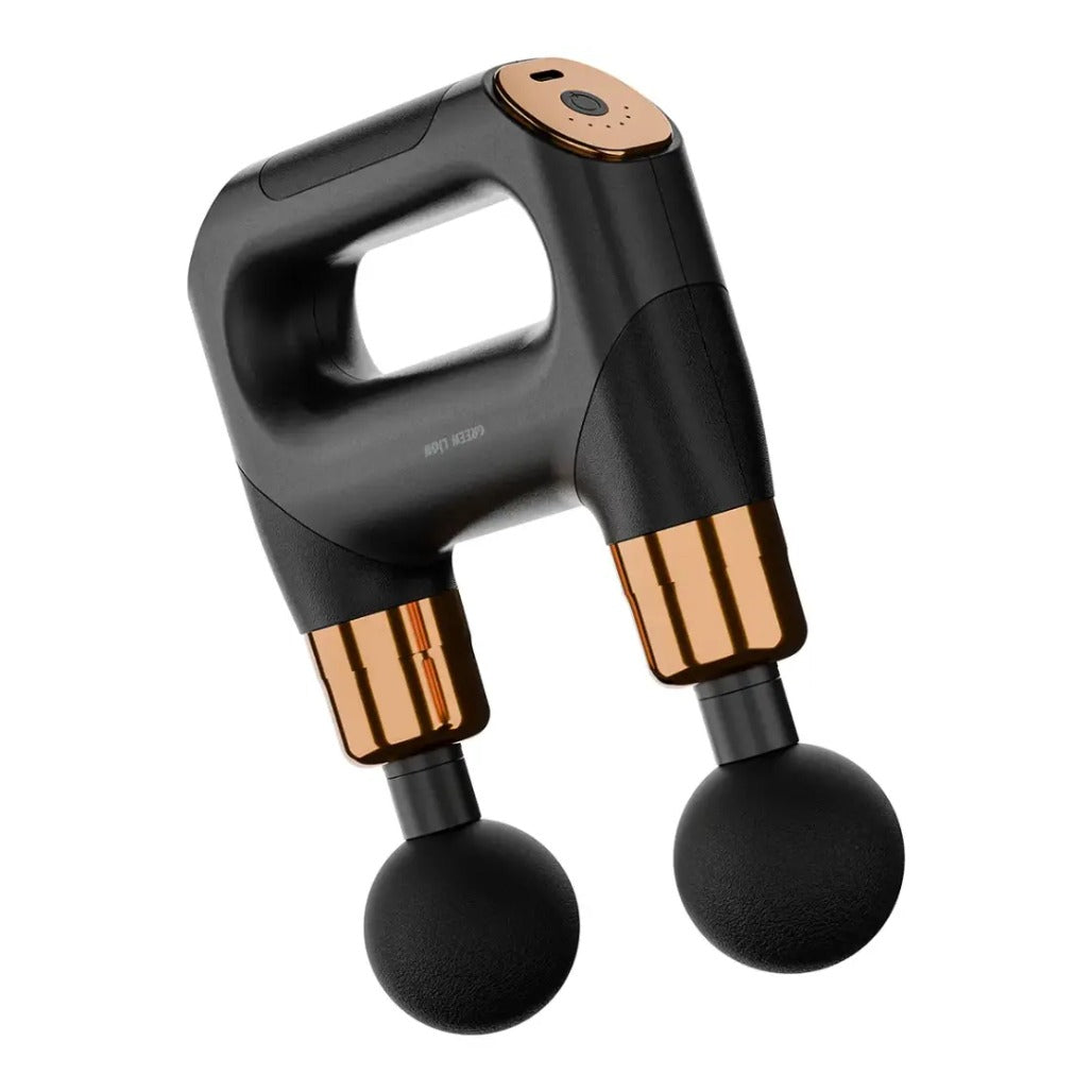 A Photo Of Green Lion Vibe Pro Dual Head Massage Gun - Black