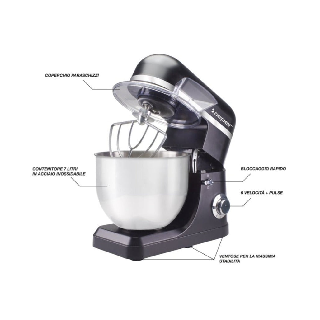 A Photo Of Beper 7L Pastry Mixer - P102SBA550