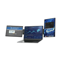 Powerology SkyFold 14" Dual Display Laptop Monitor - Black