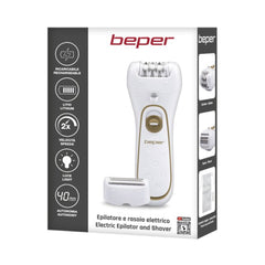 A Photo Of Beper 2-in-1 Electric Epilator & Shaver with LED Light – Rechargeable used for Sensitive Areas & Travel Use