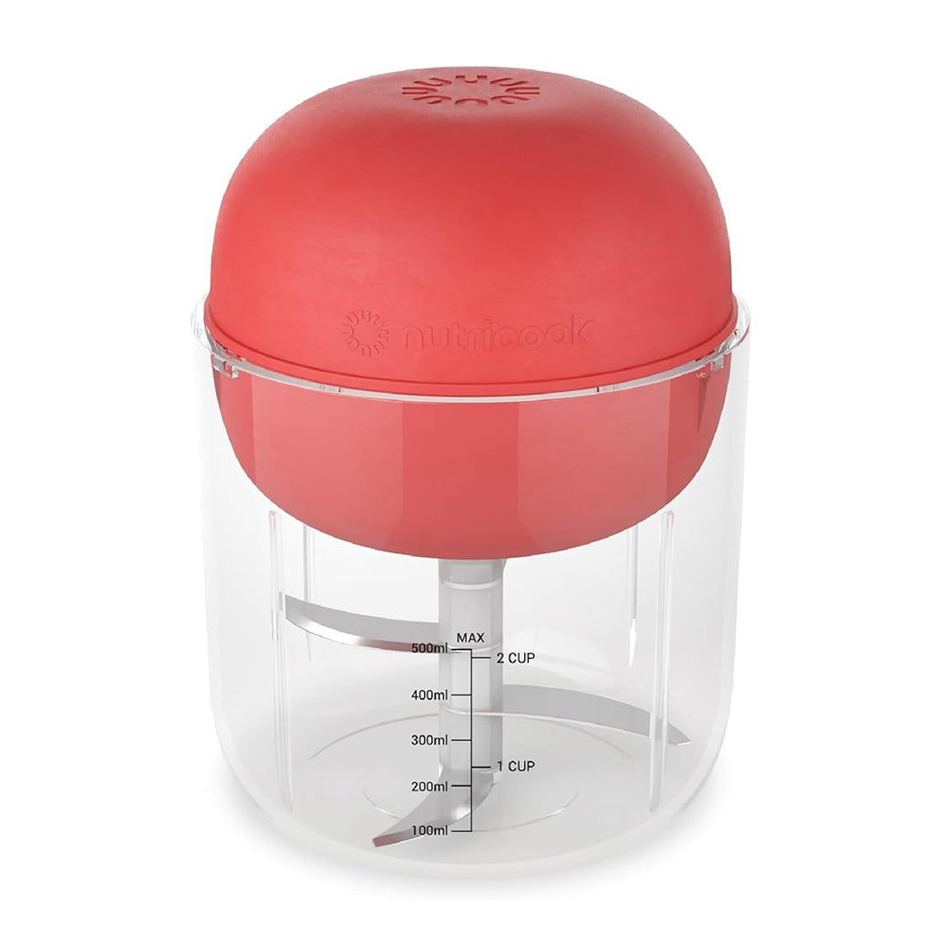 A Photo Of Nutricook Rechargeable Cordless Food Chopper with Quad Stainless Steel Blades
