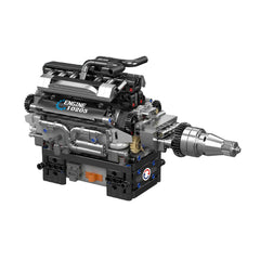 A Photo Of Mould King Motorized British Luxury V12 Engine Building Toy Set - 733 Pieces - 10205