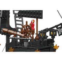 A Photo Of Mould King Black Pearl Pirate Ship Building Toy Set - 932 Pieces - 10195