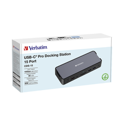 A Photo Of Verbatim USB-C Pro Docking Station with 15 Ports