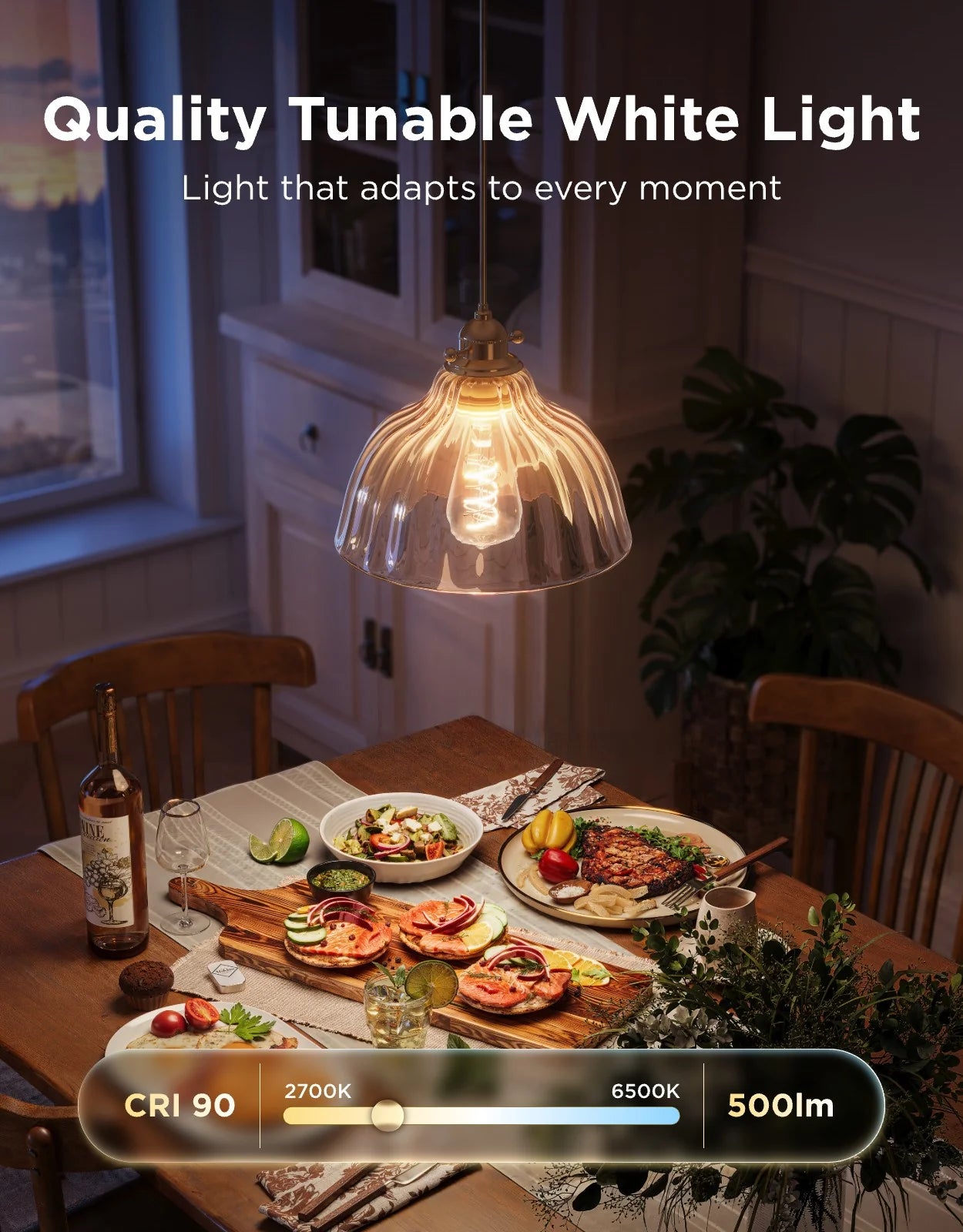 A Photo Of Govee ST19 Smart Edison Light Bulb - E27 500lm Wi-Fi & Bluetooth RGBWW Vintage LED Bulb