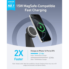 A Photo Of Anker MagGo Wireless Charger 2-in-1 Dock Stand - A25M7H11