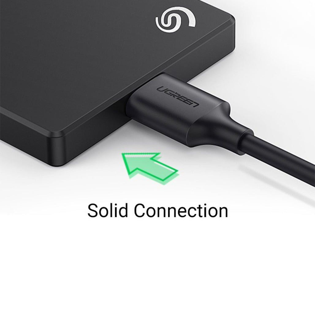 A Photo Of UGREEN Micro USB 3.0 to USB-C 3.1 Hard Drive Data Cable, 1M – High-Speed 5Gbps Transfer & Fast Charging