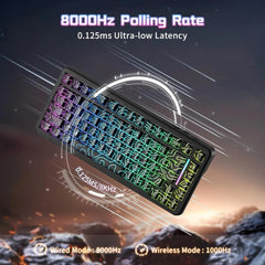 A Photo Of Attack Shark X82 Pro HE Wireless Gaming Keyboard