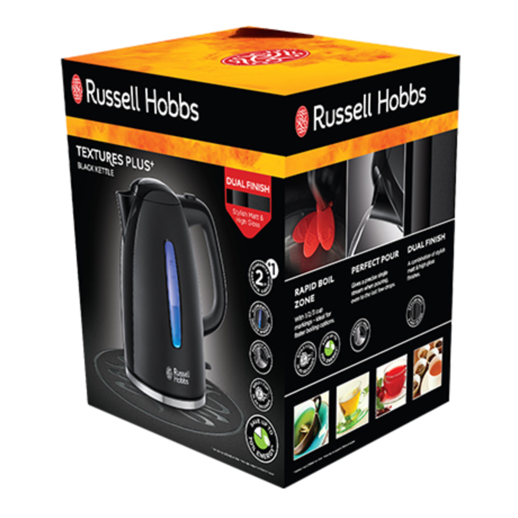 A Photo Of Russell Hobbs Textures Plus Kettle – 1.7L Rapid Boil Kettle