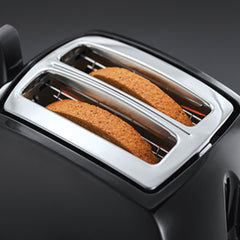 A Photo Of Russell Hobbs Textures Plus 2 Slice Toaster – Extra Wide Slots