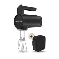 KitchenAid Go Cordless Hand Mixer With Battery -Matte Black