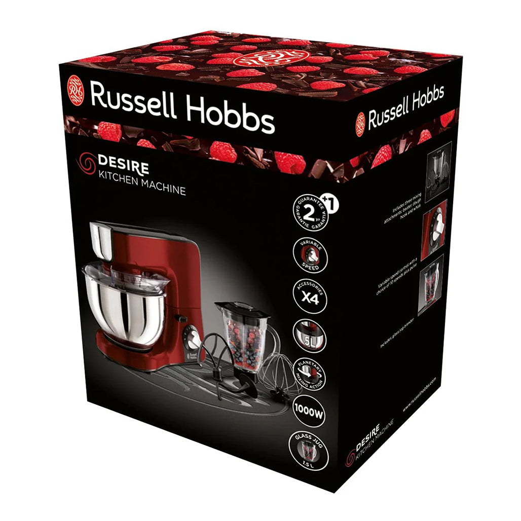 A Photo Of Russell Hobbs Desire 1000W Food Processor with 5L Bowl and 1.5L Blender