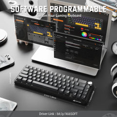 A Photo Of Attack Shark X66 Wireless Mechanical Gaming Keyboard
