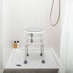 A Photo Of InnovaGoods Rotating and Adjustable Bathroom Stool Roshawer - V0103811