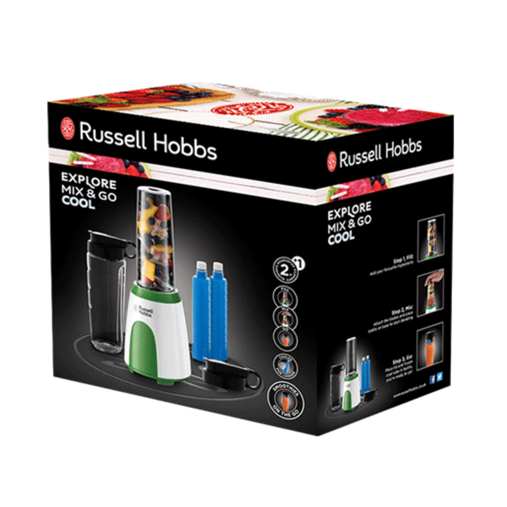 A Photo Of Russell Hobbs Explore Mix & Go Cool – Portable Smoothie Blender