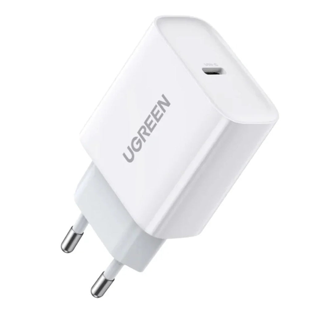 A Photo Of Ugreen USB-C 20W Power Delivery Wall Charger – EU Plug