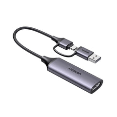 A Photo Of UGREEN 1080P 60FPS HDMI Capture Card – 4K Passthrough, USB-A & USB-C, Streaming & Gaming for Switch, PS5, Xbox, PC & Mac