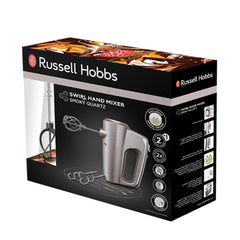 A Photo Of Russell Hobbs Swirl Hand Mixer Smoky Quartz – 350W Helix Beater