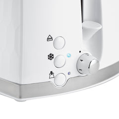 A Photo Of Russell Hobbs Honeycomb White 2 Slice Toaster – Extra Wide Slots