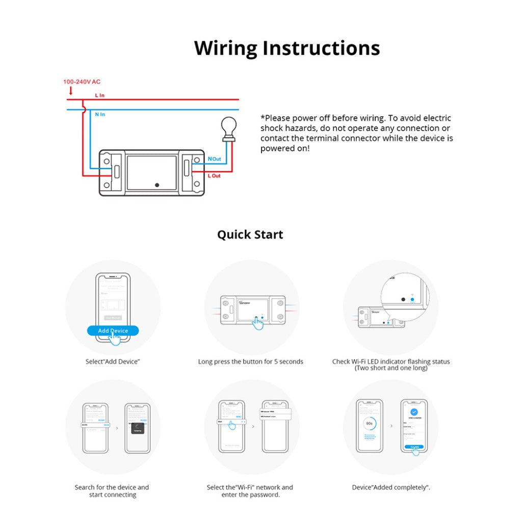 A Photo Of Sonoff Basic R4 Smart Switch - BASICR4
