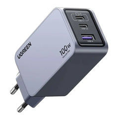 A Photo Of Ugreen Nexode Pro 100W GaN Charger - 3-Port USB-C PD Fast Charger