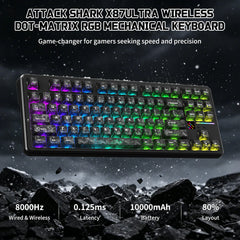 A Photo Of ATTACK SHARK X87 Ultra - Wireless Mechanical Keyboard