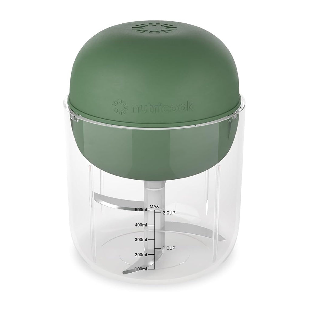 A Photo Of Nutricook Rechargeable Cordless Food Chopper with Quad Stainless Steel Blades