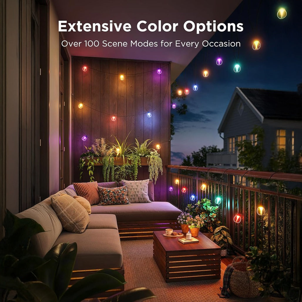 A Photo Of Govee Outdoor Clear Bulb String Lights - H7025