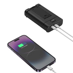 A Photo Of Green Lion GNFLDPBSTBK Powerbank And Foldable Mobile Stand 10000mAh